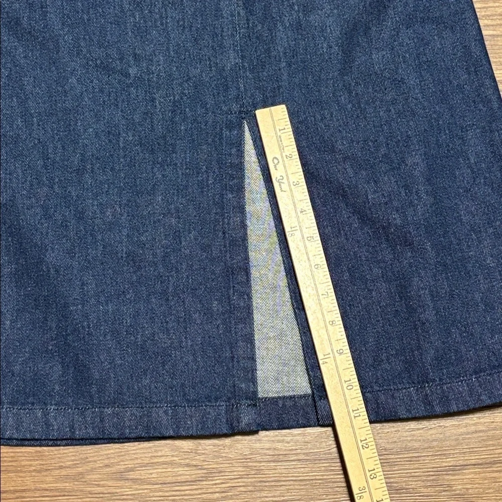 Dries Van Noten Denim Midi Skirt Blue Structured Designer Piece